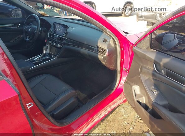 1HGCV1F30MA089138 2021 HONDA ACCORD Red Вид салону спереду