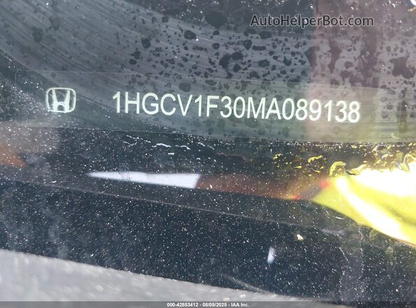 1HGCV1F30MA089138 2021 HONDA ACCORD Red Вид підкапотного простору