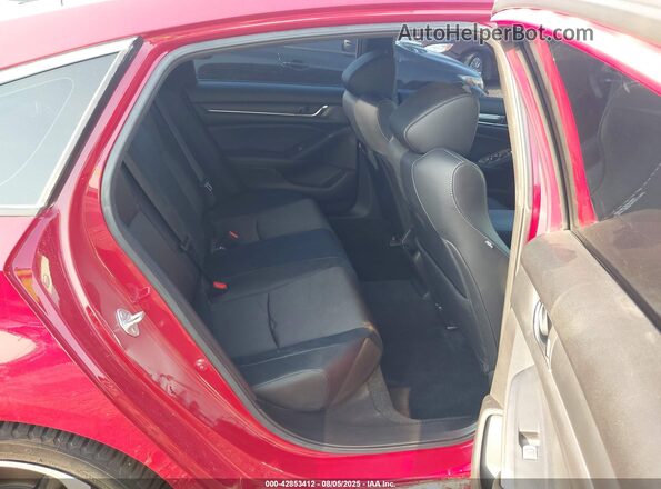 1HGCV1F30MA089138 2021 HONDA ACCORD Red Вид наклейки з VIN-кодом
