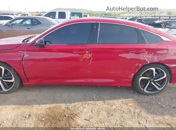 1HGCV1F30MA089138 2021 HONDA ACCORD Red Панорамний вид салону 360°