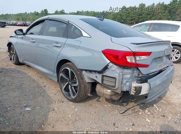 1HGCV1F30MA107640 2021 HONDA ACCORD Gray Trasero izquierdo