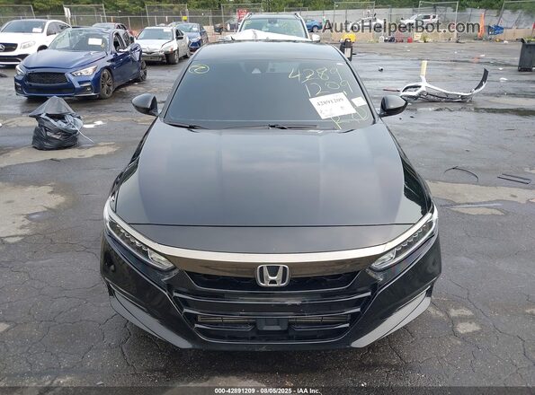 1HGCV1F31LA155680 2020 HONDA ACCORD Черный Вид спереди