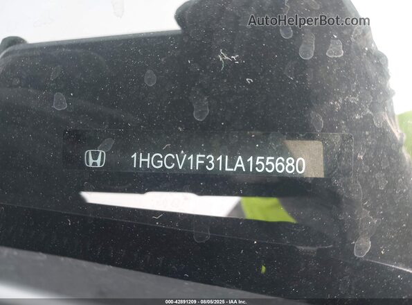 1HGCV1F31LA155680 2020 HONDA ACCORD Черный 