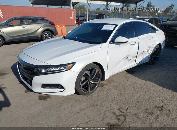1HGCV1F32LA090337 2020 HONDA ACCORD White Vista tres cuartos delantera izquierda