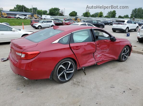 1HGCV1F33JA224575 2018 HONDA ACCORD Red 