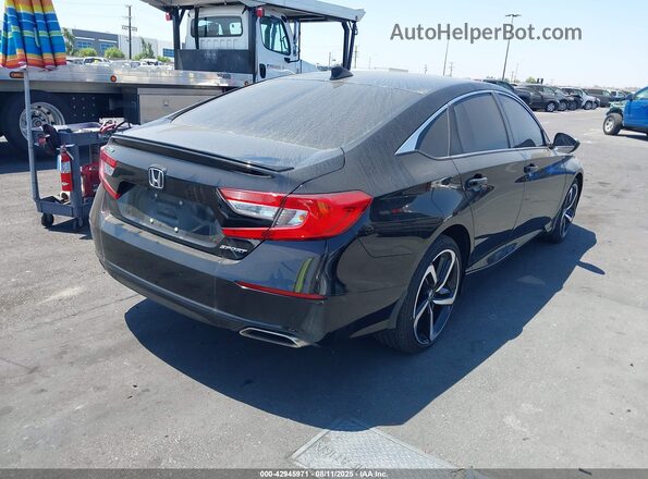 1HGCV1F33LA085597 2020 HONDA ACCORD Black Задня права чверть