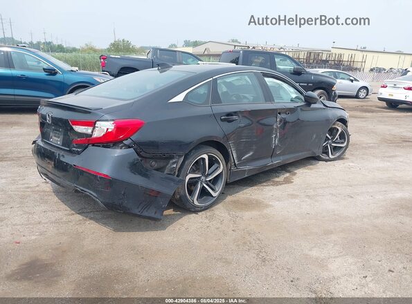 1HGCV1F34LA052849 2020 HONDA ACCORD Black Trasero derecho