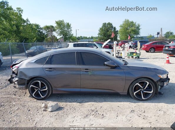 1HGCV1F34LA062121 2020 HONDA ACCORD Gray Սալոնի հետևի տեսք