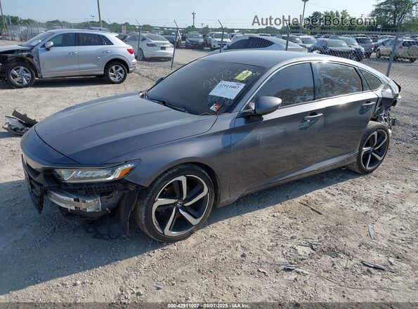 1HGCV1F34LA062121 2020 HONDA ACCORD Gray Առջևի ձախ երեք քառորդ տեսարան
