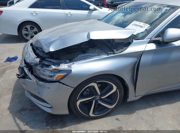 1HGCV1F34LA144916 2020 HONDA ACCORD Silver Դիմացի տեսք