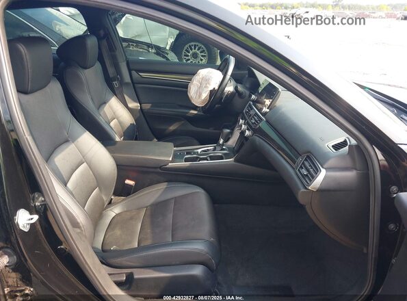 1HGCV1F35MA109593 2021 HONDA ACCORD Black Vista interior delantera