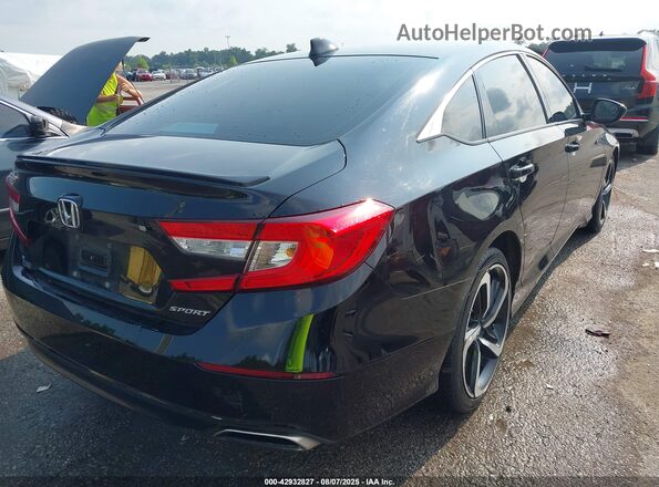 1HGCV1F35MA109593 2021 HONDA ACCORD Black Trasero derecho