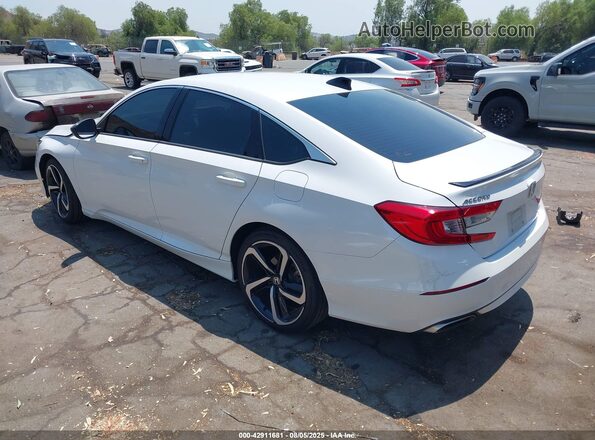 1HGCV1F36MA072201 2021 HONDA ACCORD White Задня ліва чверть