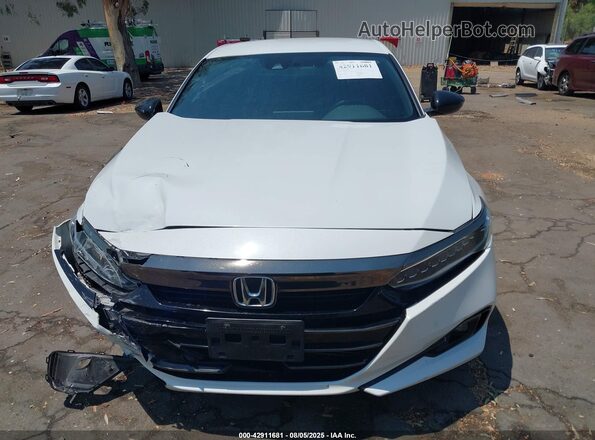 1HGCV1F36MA072201 2021 HONDA ACCORD White Вид щитка приладів