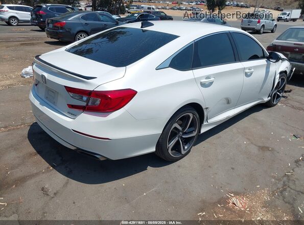 1HGCV1F36MA072201 2021 HONDA ACCORD White Задня права чверть