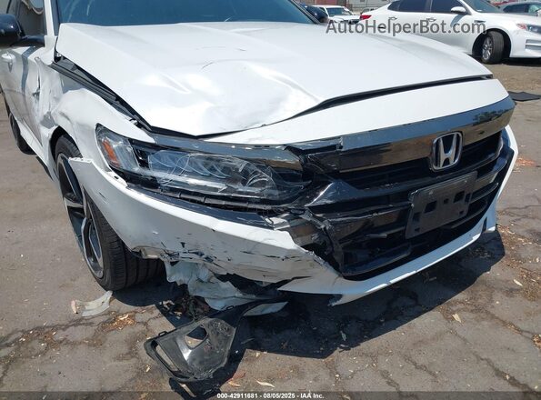 1HGCV1F36MA072201 2021 HONDA ACCORD White Вид спереду