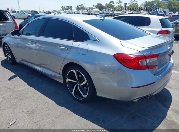 1HGCV1F37LA078541 2020 HONDA ACCORD Silver Հետևի ձախ