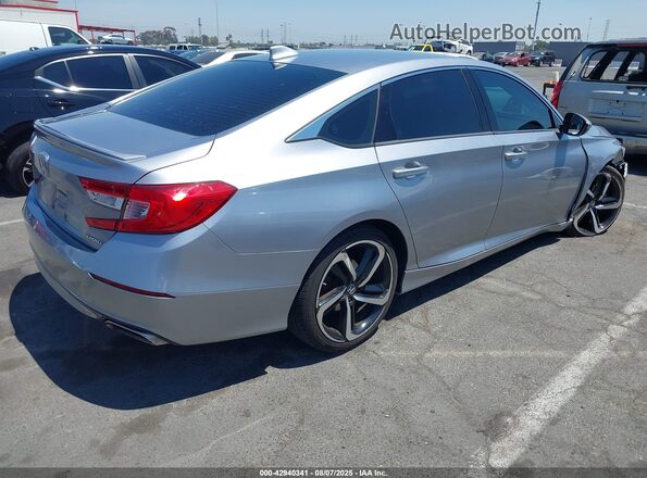 1HGCV1F37LA078541 2020 HONDA ACCORD Silver Հետևի աջ