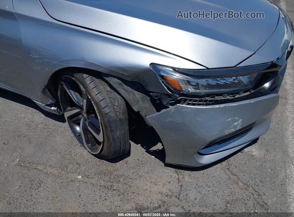 1HGCV1F37LA078541 2020 HONDA ACCORD Silver Դիմացի տեսք