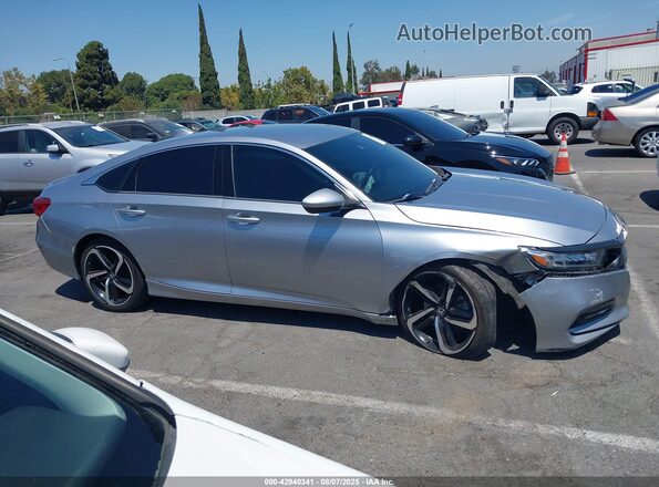 1HGCV1F37LA078541 2020 HONDA ACCORD Silver Սալոնի հետևի տեսք