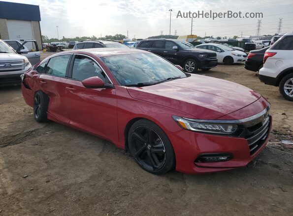 1HGCV1F38JA217735 2018 HONDA ACCORD Red 