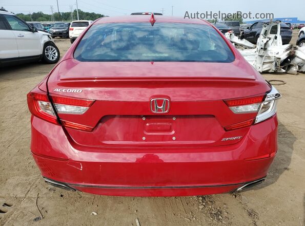 1HGCV1F38JA217735 2018 HONDA ACCORD Red 
