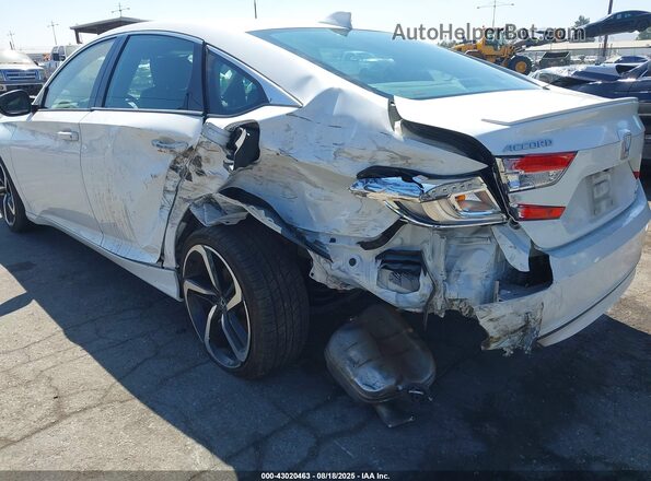 1HGCV1F38LA031597 2020 HONDA ACCORD Белый Вид спереди