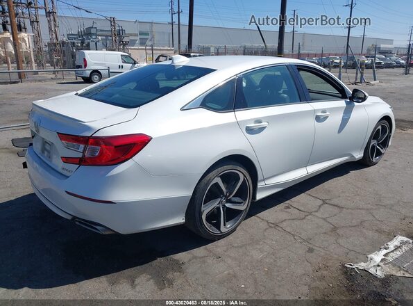 1HGCV1F38LA031597 2020 HONDA ACCORD Белый Задняя правая четверть