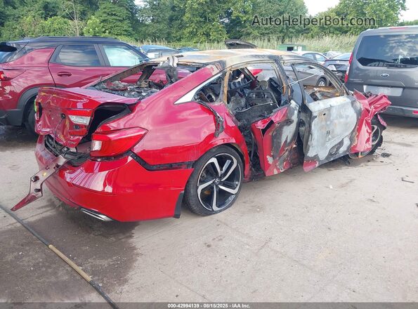 1HGCV1F38LA120764 2020 HONDA ACCORD Red Rear right