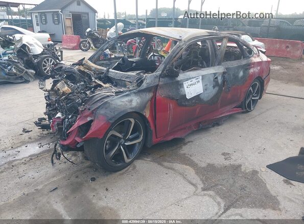 1HGCV1F38LA120764 2020 HONDA ACCORD Red Front left