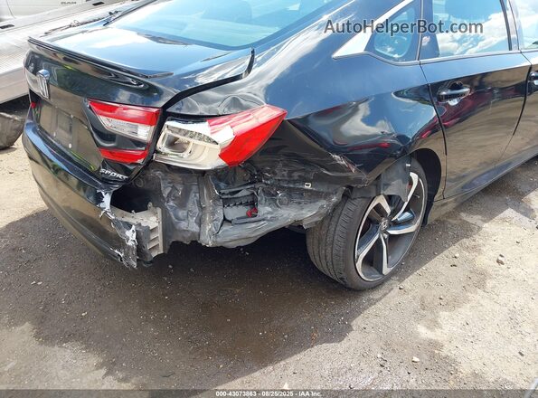 1HGCV1F39LA109353 2020 HONDA ACCORD Black Front view