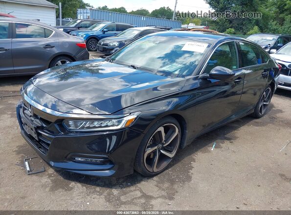 1HGCV1F39LA109353 2020 HONDA ACCORD Black Front left