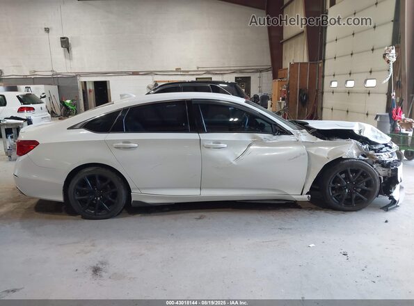 1HGCV1F3XLA087721 2020 HONDA ACCORD White Սալոնի հետևի տեսք