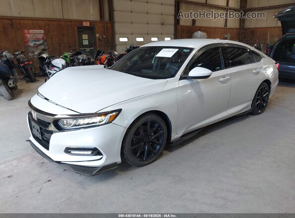 1HGCV1F3XLA087721 2020 HONDA ACCORD White Առջևի ձախ երեք քառորդ տեսարան