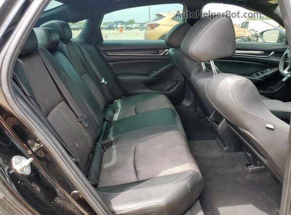 1HGCV1F3XLA109555 2020 HONDA ACCORD Black Rear seats view