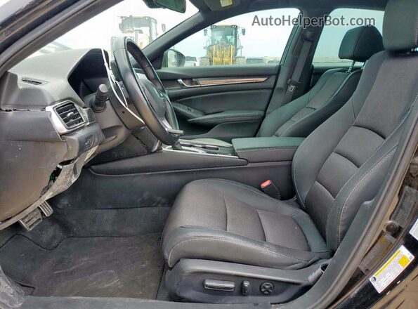 1HGCV1F3XLA109555 2020 HONDA ACCORD Black Front interior view