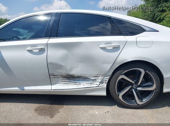 1HGCV1F3XMA065350 2021 HONDA ACCORD White Դիմացի տեսք