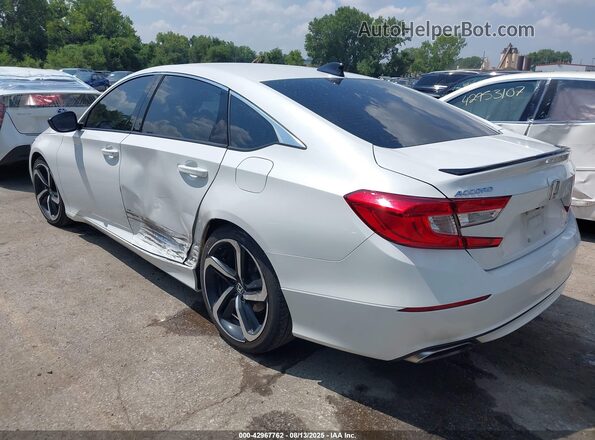 1HGCV1F3XMA065350 2021 HONDA ACCORD White Հետևի ձախ