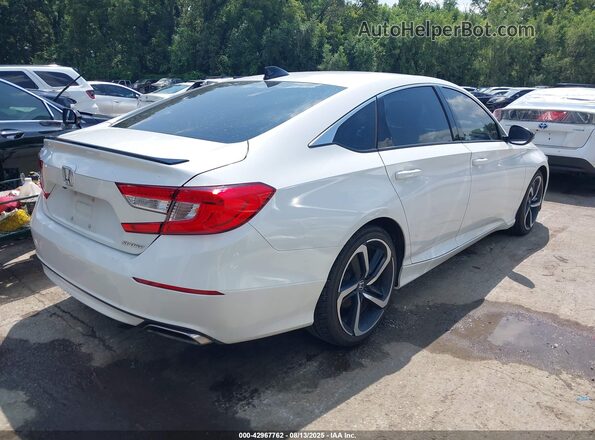 1HGCV1F3XMA065350 2021 HONDA ACCORD White Հետևի աջ