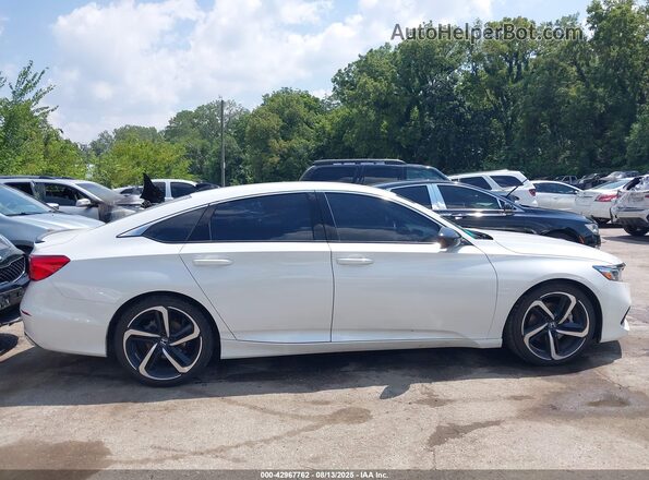 1HGCV1F3XMA065350 2021 HONDA ACCORD White Սալոնի հետևի տեսք