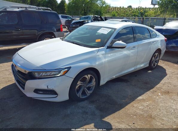 1HGCV1F48LA142899 2020 HONDA ACCORD White Vista tres cuartos delantera izquierda