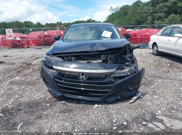 1HGCV1F4XMA040537 2021 HONDA ACCORD Черный Вид задней части салона