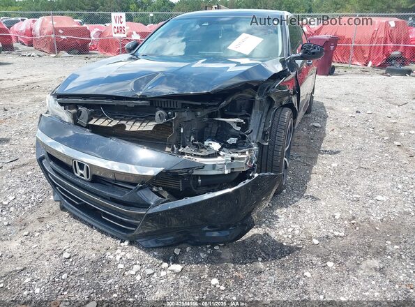 1HGCV1F4XMA040537 2021 HONDA ACCORD Черный Вид спереди