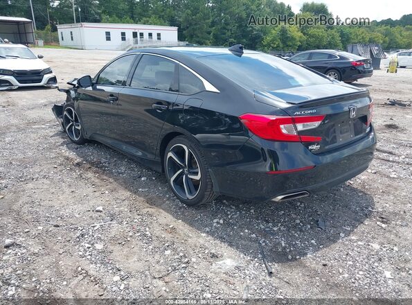 1HGCV1F4XMA040537 2021 HONDA ACCORD Черный Задняя левая четверть