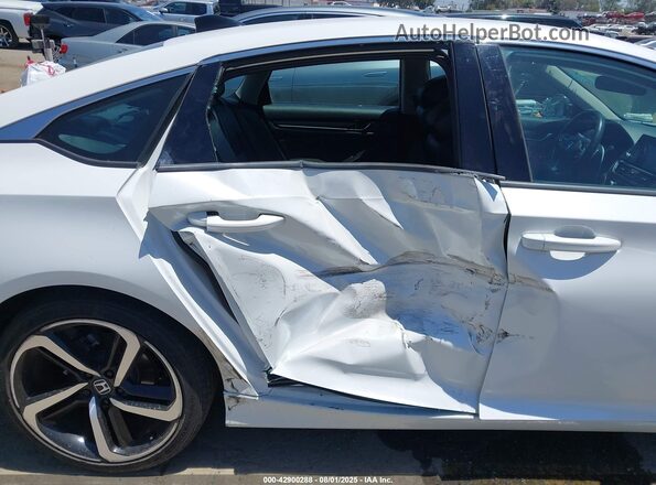 1HGCV1F4XMA075093 2021 HONDA ACCORD White Դիմացի տեսք