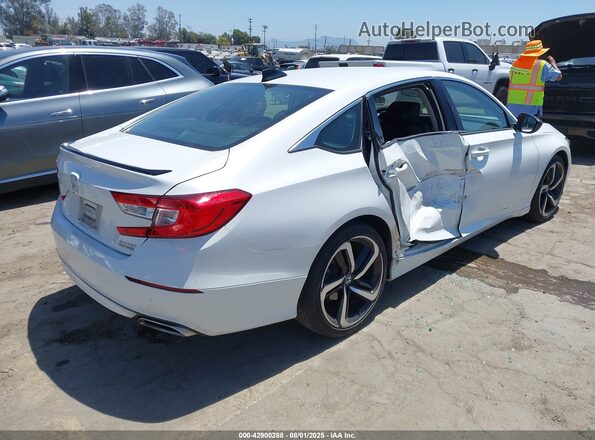 1HGCV1F4XMA075093 2021 HONDA ACCORD White Հետևի աջ