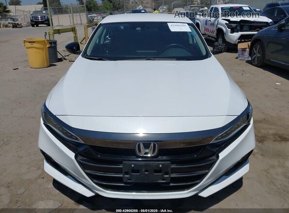 1HGCV1F4XMA075093 2021 HONDA ACCORD White Սալոնի հետևի տեսք