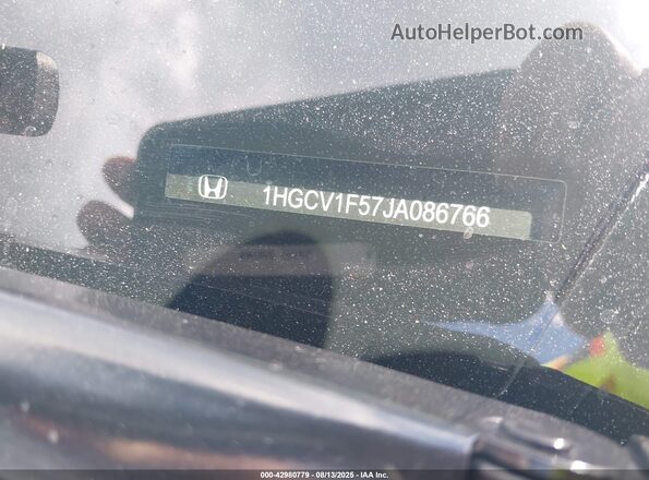 1HGCV1F57JA086766 2018 HONDA ACCORD Серебряный 