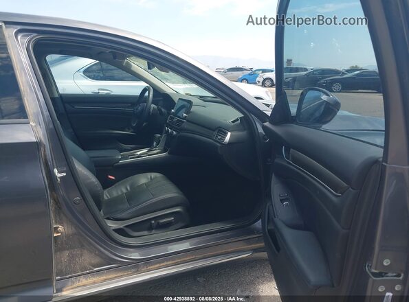1HGCV1F94JA168554 2018 HONDA ACCORD Gray 