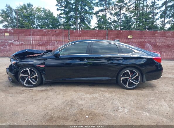 1HGCV2F30LA031308 2020 HONDA ACCORD Black Панорамний вид салону 360°